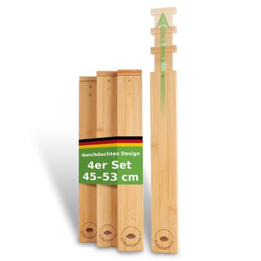 Регульовані бамбукові роздільники для шухляд Дерев&39яний органайзер для шухляд та роздільники для оптимальної організації Роздільники для шухляд (45-53 см)