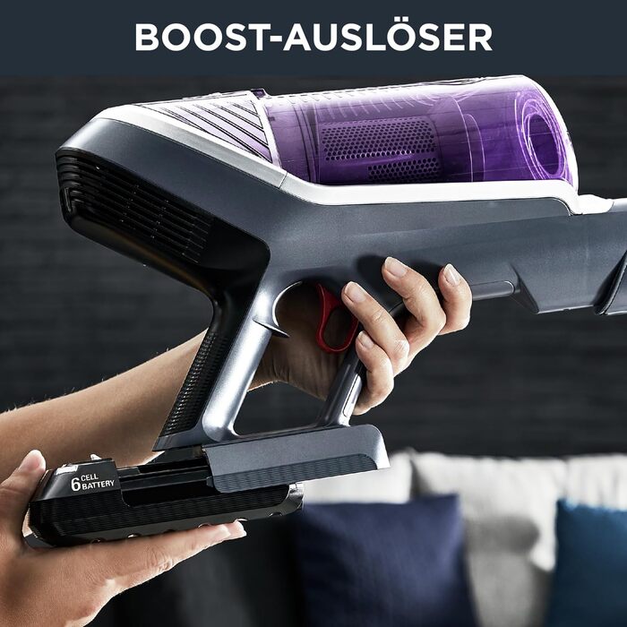 Акумуляторний пилосос, фільтр для алергіків, гнучке з'єднання, час роботи від акумулятора до 45 хв, щілинна насадка, насадка для о