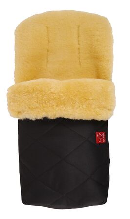 Кайзерівська муфта для ніг з овчини Natura, чорна