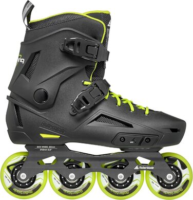 Чоловічі міські роликові ковзани Rollerblade Lightning, чорно-лаймові, чорний/білий 13
