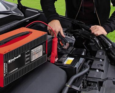 Зарядний пристрій Einhell CC-BC 10 E (12 В, ф. акумулятори від 5-200 Ач, зарядна електроніка, корпус з листової сталі, вкл. зарядн