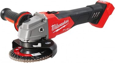 Кутова шліфувальна машина Milwaukee M18 FSAG125X-0 NEW 2021, червона,чорна,срібляста одинарна