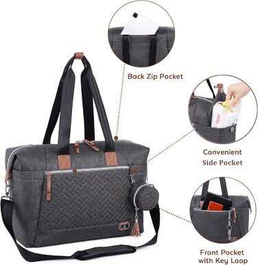 Пеленальна сумка Dikaslon з манекеном і пеленальним килимком, велика дорожня пеленальна сумка для мами і тата, багатофункціональна