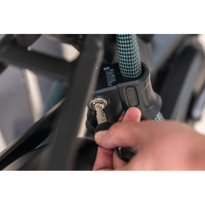 Ланцюговий замок ABUS Infinity Loop 1806 гнучкий велосипедний замок з двома петлями з регулюванням довжини для одночасного кріплення кількох частин велосипеда, велосипедів або інших предметів. 140 см зеленого кольору (повільно зелений)