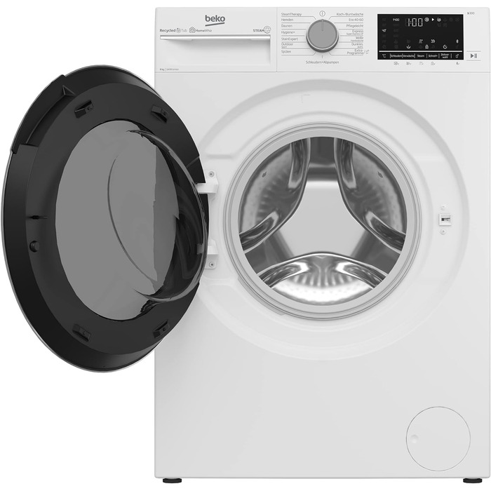 Сушильна машина Beko B5T4824IF bPRO 500 до 8 кг, клас енергоспоживання A, з тепловим насосом підходить для алергіків, 15 програм,  дизайн преміум-класу, білий