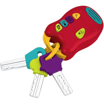 Барвистий брелок з ключем від автомобіля з світлом і звуком для дітей від 10 місяців