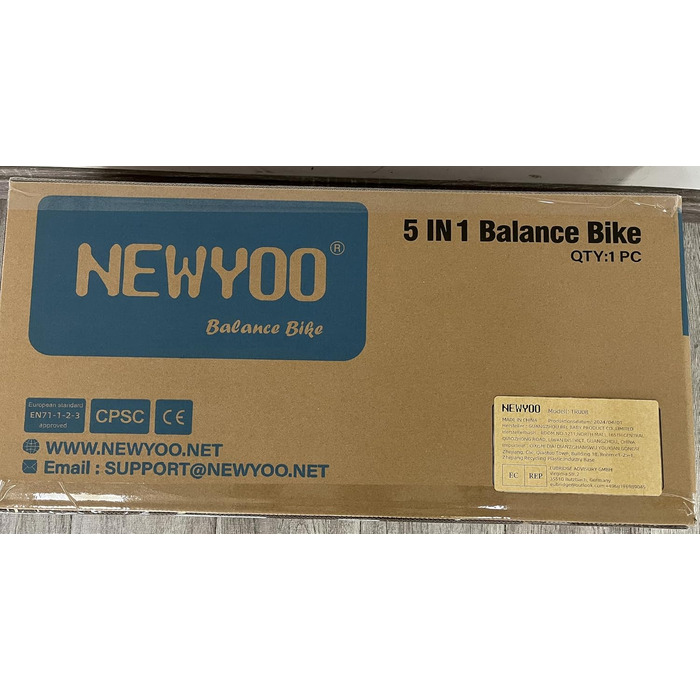 В 1 баланс велосипед триколісний, триколісний велосипед від 1-3 років, дитячий триколісний велосипед з ручкою, дитячий велосипед,