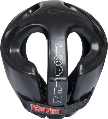 Захист голови TOP TEN для змагань Захист для бойових мистецтв Кікбоксинг Тхеквон-До M Чорний