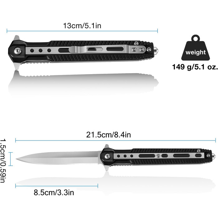 В 1 Мультитул Складаний Ніж 3Cr13 з Нержавіючої Сталі Кишеньковий Ніж Портативний Ніж Рятувальний Ніж зі Склобою Сталева Ручка Кем