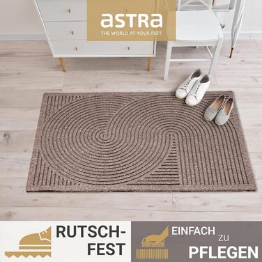 Килимок для вулиці Astra, нековзкий - водонепроникний килимок для входу та балкону - міцний килимок для дверей 60x90 см бежевий 60 x 90 см (прямокутний) бежевий