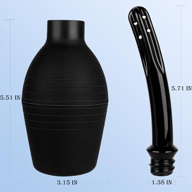 Клізма-анальний душ Love69Toys, 310 мл, з лубрикантом і м’яким наконечником