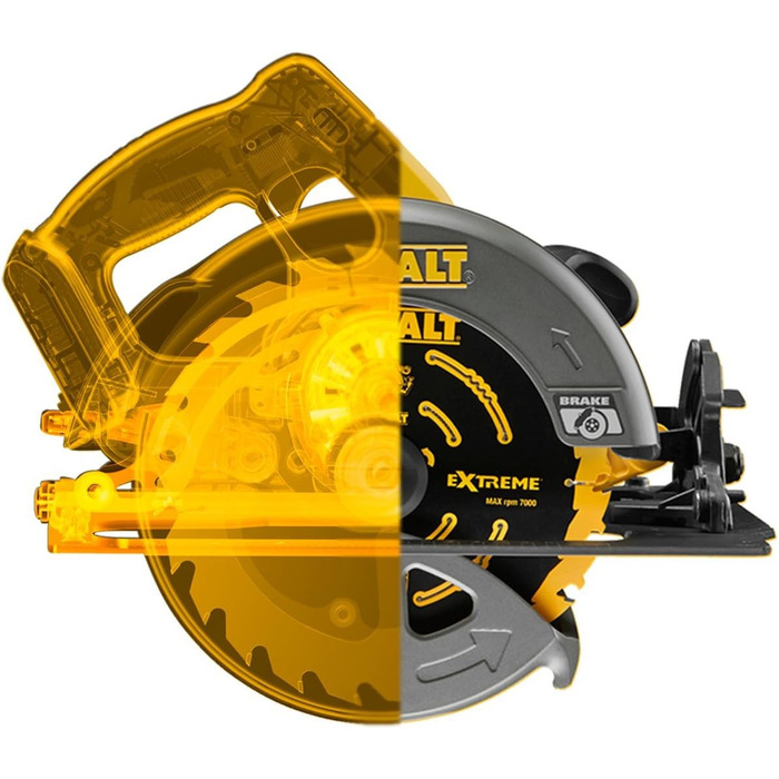 Акумуляторна портативна дискова пила Dewalt, 54 В, Flexvolt, , DCS575NT-XJ