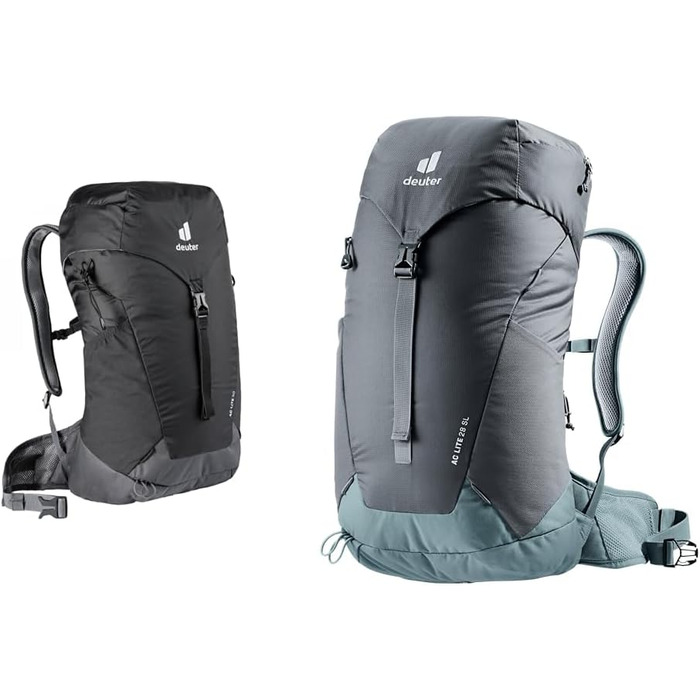 Туристичний рюкзак deuter AC Lite 30, чорно-графітовий та жіночий туристичний рюкзак AC Lite 28 SL