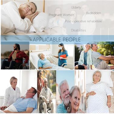 Протипролежневий матрац із системою змінного тиску для тривалого догляду, профілактики та лікування пролежнів, підходить для домашніх та лікарняних ліжок, ліжко для догляду за хворими, з насосом, легко чиститься, ширина 110 см