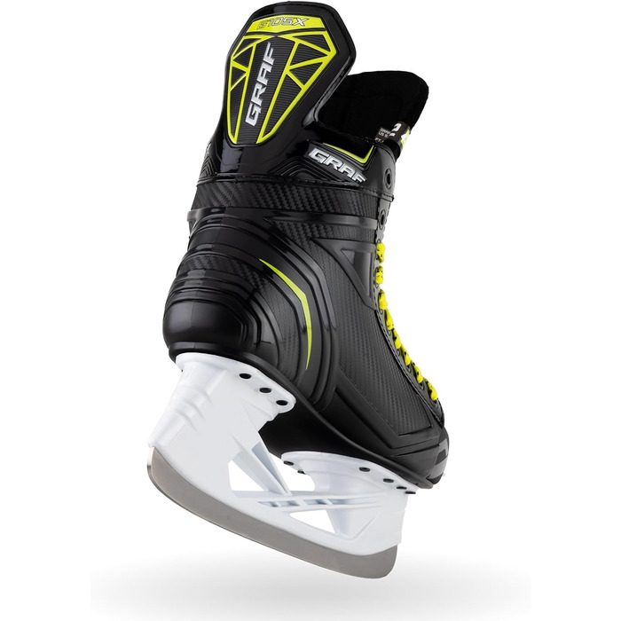 Ковзани Graf G105 шт. чорно-жовті, хокейні, розмір 28