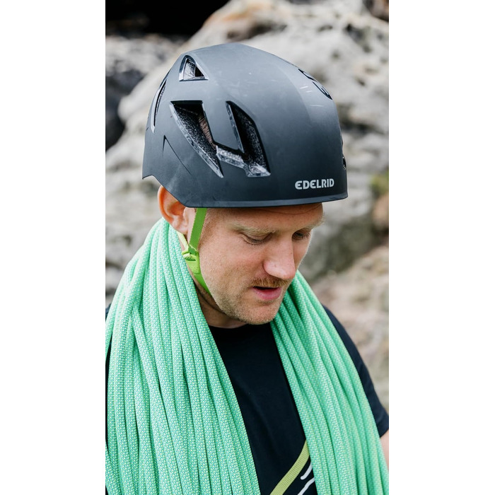 Шолом для скелелазіння Edelrid Zodiac 3R - розмір 55-61 см (зовнішня оболонка виготовлена з перероблених альпіністських мотузок) нічний