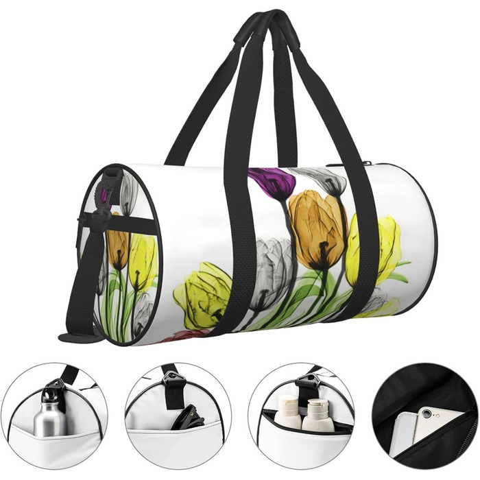 Прозора спортивна сумка-дорожня сумка Тюльпан для чоловіків та жінок