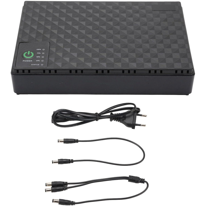 Джерело безперебійного живлення (UPS) 10400mAh USB 5V DC 5V 9V 12V POE 15V 24V, до 18W, для роутерів та модемів (Європейська вилка 85-265V)