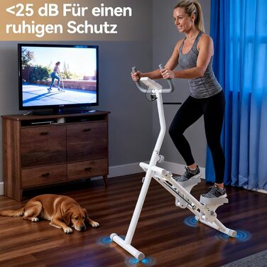 Степер LEAFIA для домашнього використання, вертикальний тренажер для скелелазіння Stairmaster для тренувань усього тіла, складний компактний аеробний тренажер для скелелазіння, крос-трейнер з РК-дисплеєм, регульованими ручками та педалями