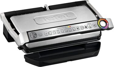 Контактний гриль Tefal OptiGrill XL, 9 програм, індикатор рівня приготування, знімні пластини XL, ручний режим, електричний гриль,