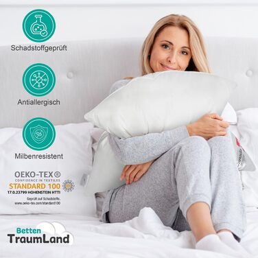 Подушка Bach&39s Beds World Canada Down Plus Extra з ще більшим наповнювачем, м&39який канадський пух, 40x80 см