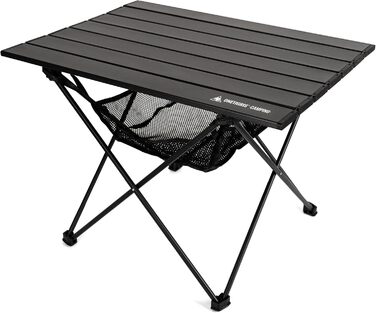 Стіл для кемпінгу OneTigris SWIFLY, алюмінієвий, складаний, маленький розкладний стіл, надлегкий портативний вуличний стіл, складний стіл, вантажопідйомність до 30 кг для використання на свіжому повітрі, для походів (56x40,5x39,5 см)