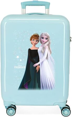 Візок для салону Disney Frozen Frosted Light, синій, 38 x 55 x 20 см, твердий пластик, бічний, 34 л, 2 кг, 4 колеса, валіза для ручної поклажі