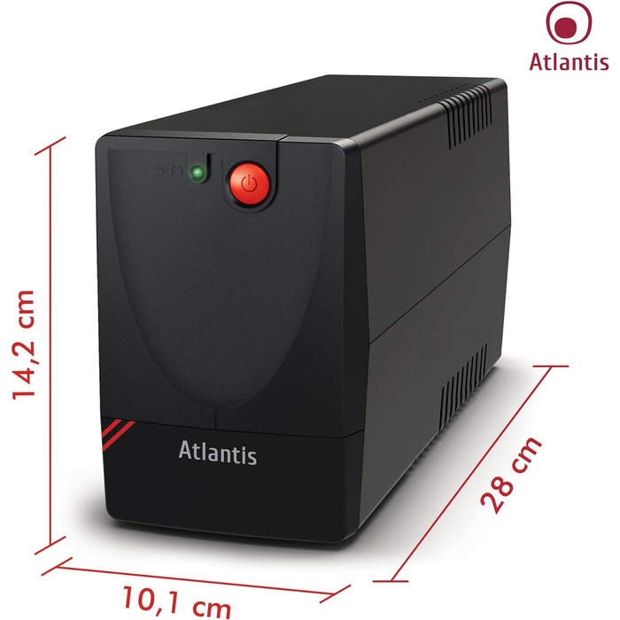 ДБЖ Atlantis X1500, потужність 1000 ВА, 500 Вт, лінійний інтерактив