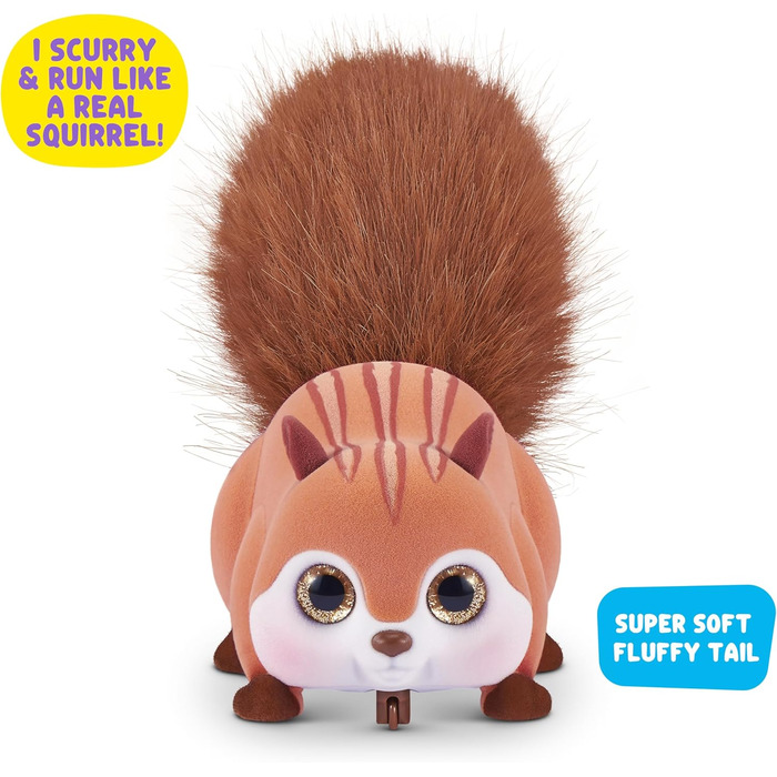 Інтерактивний робот-білка Scurry'n Squirrel (коричневий) від ZURU рухлива іграшка з реалістичними рухами та звуками, для дітей від 2 років