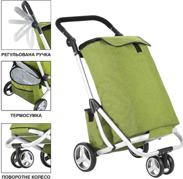Сумка-візок ShoppingCruiser 3 Wheels Green (650071)
