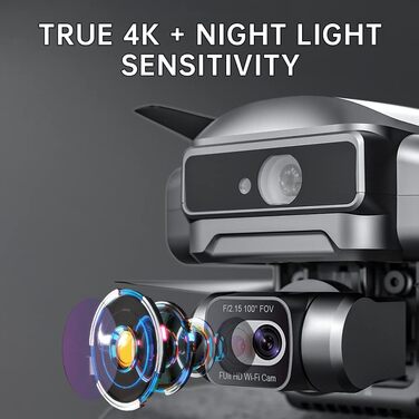 Дрон X-Verse SJRC F22 S2 4K PRO з камерами 4K, дистанційним керуванням 6 км, уникненням перешкод, 2-осьовим підвісом EIS повторюва