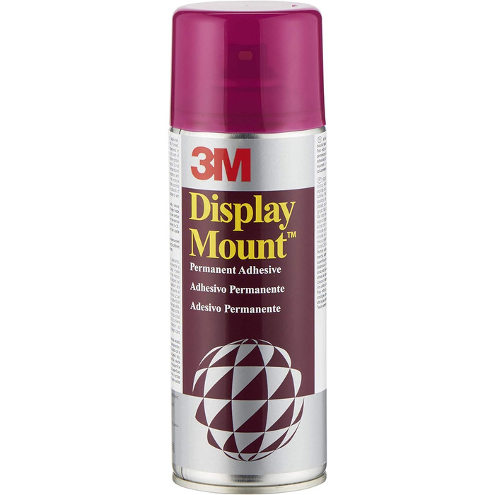 Перманентний аерозольний клей 3M(TM) CraftMount(TM) (400 мл) ІМПОРТ 860 мм x 390 мм x 130 мм