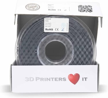 Мм СІРИЙ ТЕМНИЙ 1кг високоякісна нитка для 3D-друку, легка в обробці, ідеальна для моделей та прототипів, 3D PLA 1.75