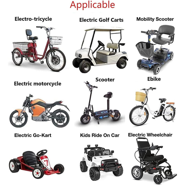 Універсальний акумулятор для електровелосипеда/педелека 36V 12Ah Літій-іонний акумулятор 10S3P з вбудованою системою управління будинком (BMS) для самобалансуючих електровелосипедів та самокатів, включаючи зарядний пристрій з Т-подібним штекером 36V 12Ah