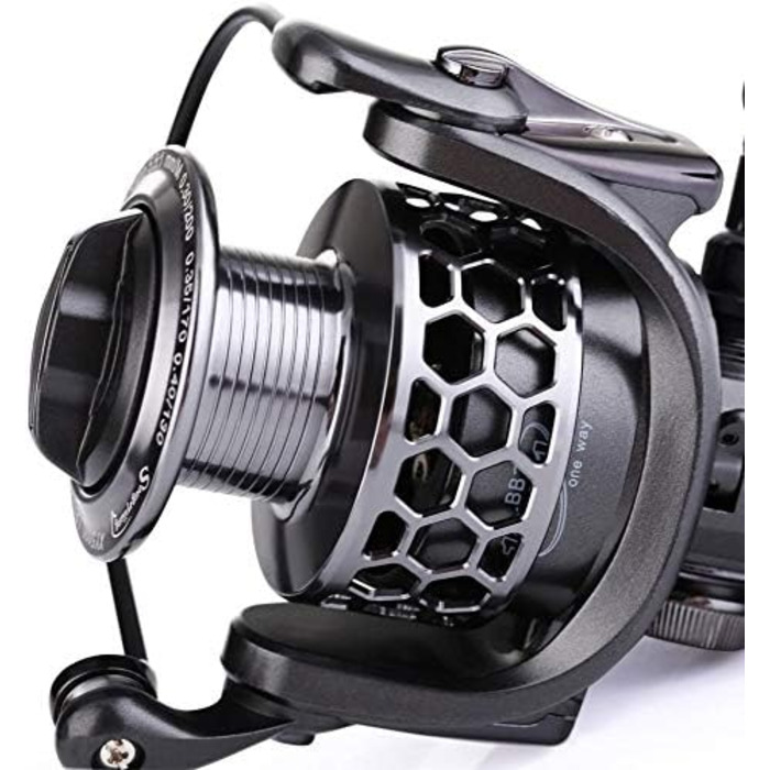 Рибальська котушка з 131 кульковими підшипниками легка, надплавна, алюмінієва спінінгова котушка з додатковою графітовою запасною шпулею XY2000