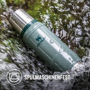 Термос Stanley Classic Legendary 473 мл - Зберігає напої гарячими або холодними протягом 15 годин - Термос з нержавіючої сталі - Без BPA - Можна мити в посудомийній машині - Матовий чорний 750 мл Матовий чорний