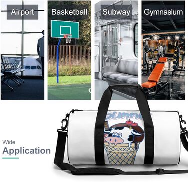 Дорожня сумка-рюкзак Весела корова з мультяшним дизайном для чоловіків та жінок, спортивна сумка, сумка для подорожей