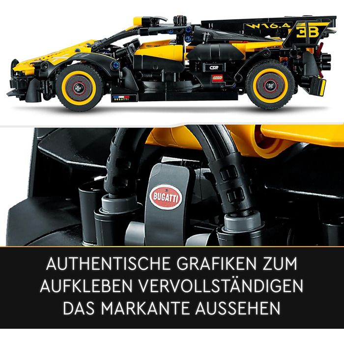 Конструктор LEGO Technic 42151, модель Bugatti Bolide, 905 деталей