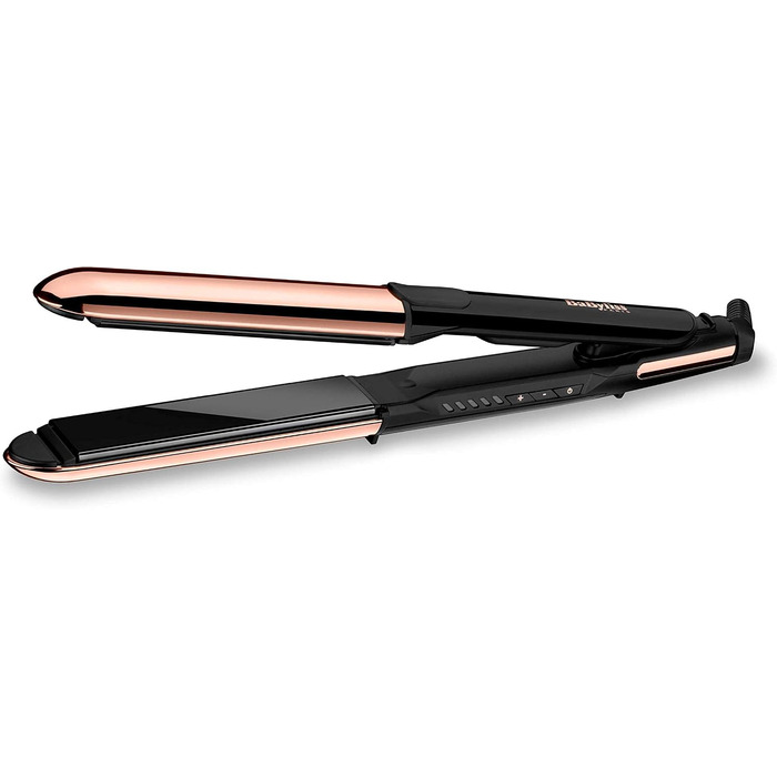 Набір BaByliss стайлер 2-в-1 Straight & Curl Brilliance ST482E та іонічний фен Cordkeeper 2000 D373E (2000 Вт) з функцією автоматичного згортання кабелю в руків'ї, чорний