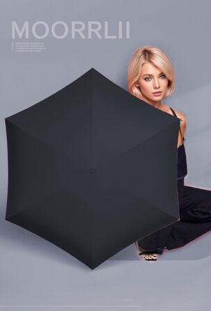 Міні-парасолька Moorrlii Travel для портмоне з чохлом, маленька, компактна, захист від ультрафіолету, сонячного світла, маленька с