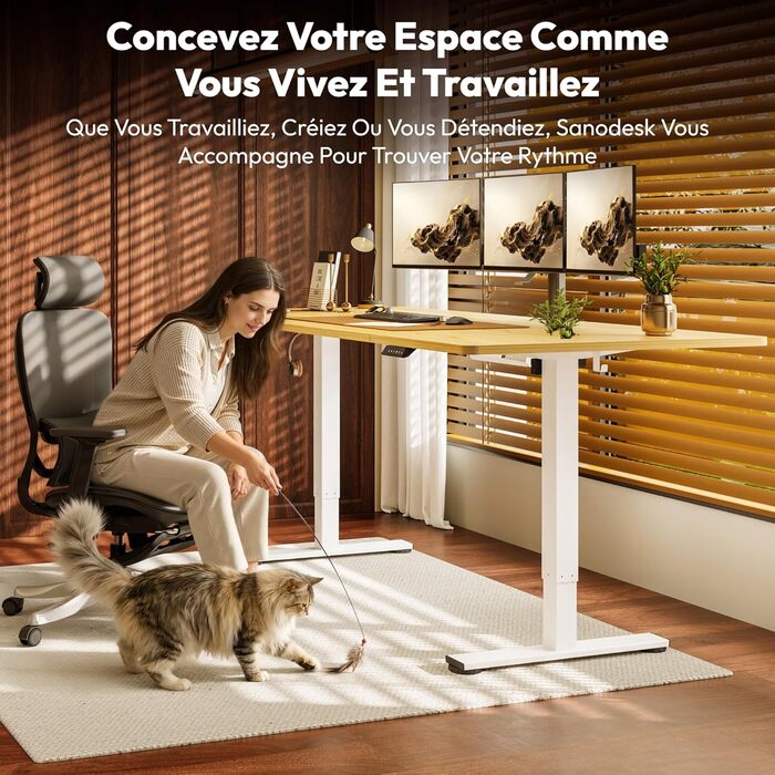 Письмовий стіл з регульованою висотою 200x80 см, Електрично регульований ергономічний комп&39ютерний стіл з функцією пам&39яті для роботи сидячи/стоячи (клен) 200 x 80 см клен