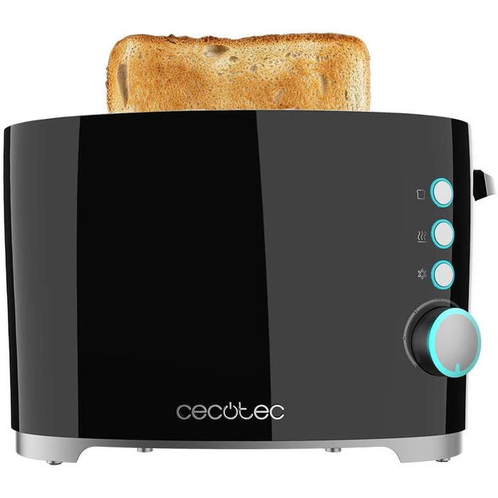 Тостер Cecotec Toast&Taste Double B, потужність 650 Вт, подвійне гніздо для 2 тостів, автоматичне вимкнення та функція спливаючих