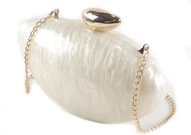 Акриловий клатч у формі мушлі, модна вечірня сумочка з металевого акрилу, блискучі гаманці та сумочки у формі яйця для жінок, весільні вечірки