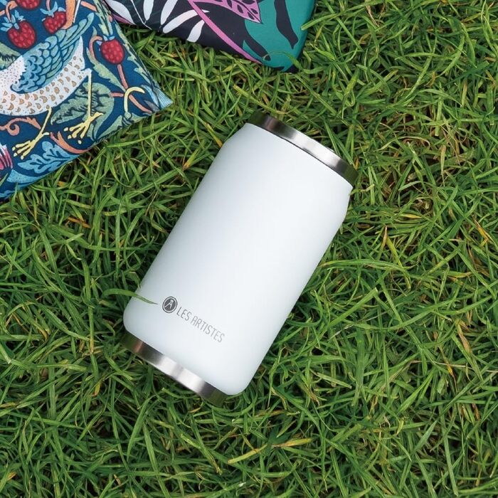 Ізольована пляшка для пиття Les Artistes Paris Pull can&39IT з нержавіючої сталі та поліпропілену кольору Eden, 280 мл, розміри 7,2 см x 7,2 см x 14 см, A-6828 280 мл Різнокольоровий