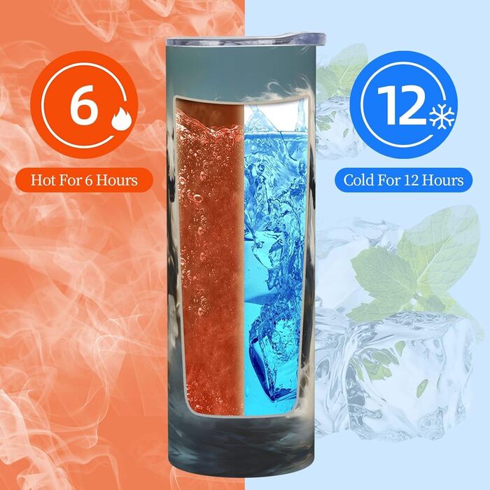 Кухоль з прямою трубочкою, дизайн коні, що біжать по річці, друкований, підходить для кемпінгу, офісу та дому, 590 мл