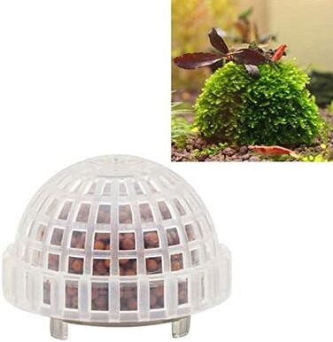 ProLeo Plastic Aquarium Moss Ball, Aquarium Transparent Landscaping Plants Holding Floating Moss Ball for Aquarium Decoration, ProLeo Plastic Aquarium Moss Ball, Aquarium Transparent Landscaping Plants Holding Floating Moss Ball for Aquarium Decoration
