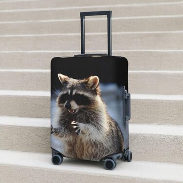 Чохол для валізи Миючий ведмедик з принтом, еластичний захист від подряпин та пилу, чорний, розмір 95