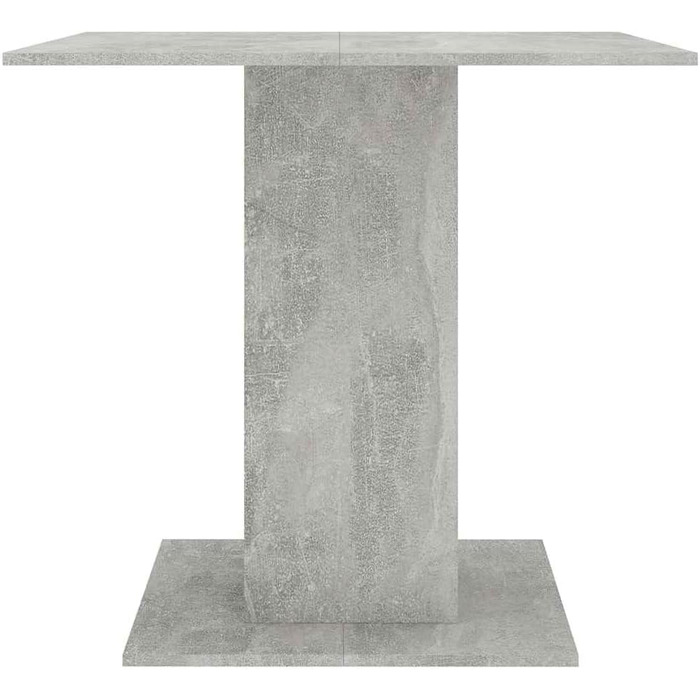 Обідній стіл Кухонний стіл Обідній стіл Стіл на підставці Ресторанний обідній стіл Кухонний бетонний сірий 80x80x75 см Дерев&39яний матеріал