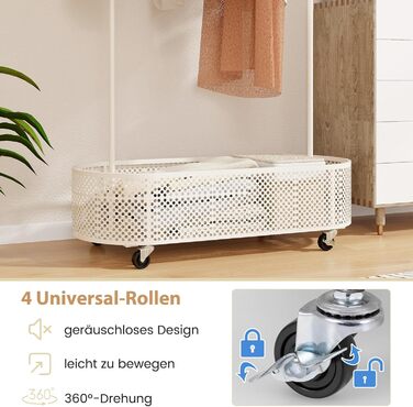 Вішалка для дитячого одягу GOPLUS, дитяча вішалка для одягу з вішалкою та полицею, дитяча вішалка для одягу з 3-ма регульованими в