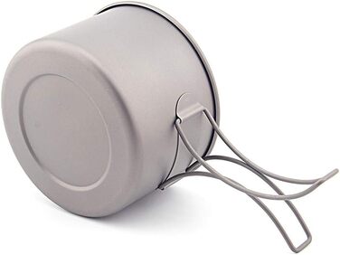 Титанова чаша TOAKS 550 мл, діаметр 118 мм або 103 мм з ручкою